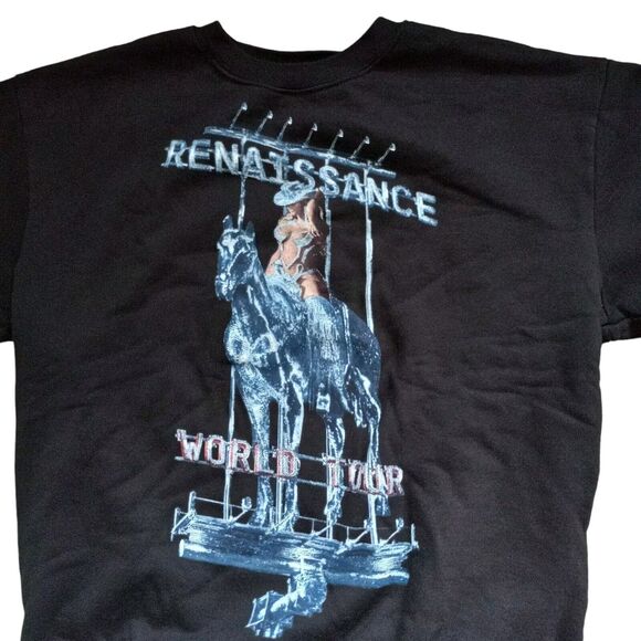 Beyonce Renaissance World Tour Official Merch Sweater Size M Black Pullover New - Picture 2 of 5